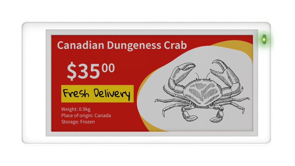3.5-inch electronic shelf label